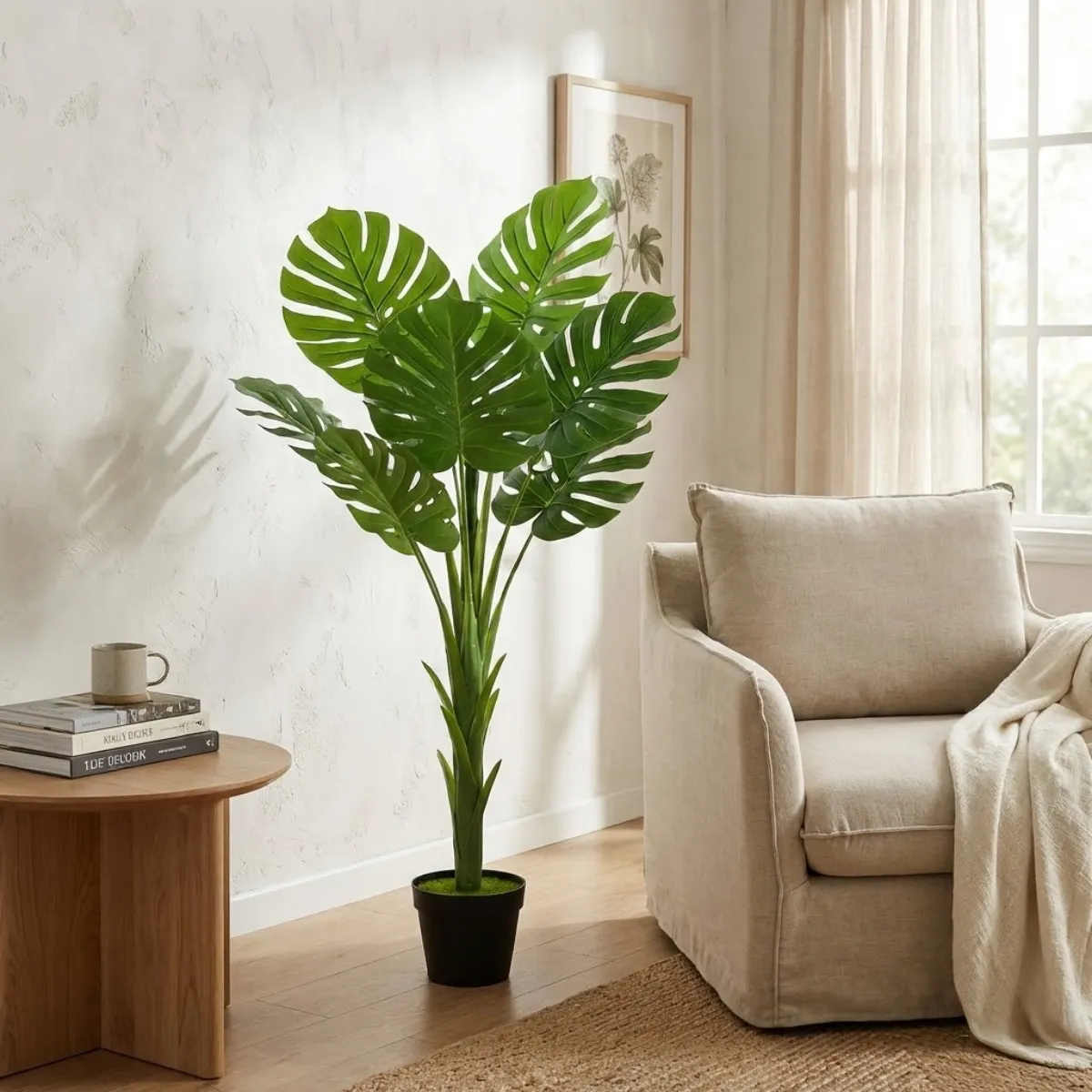 GENERICO - Planta artificial mostera 1.20mt Bighouse