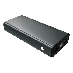 GENERICO - Bateria Externa Power Bank Carga Rapida Gris 20000mah