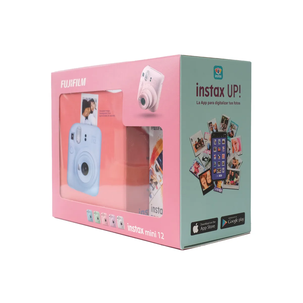 FUJIFILM - KIT INSTAX MINI 12 BLUE + FILM 10 DISEÑO SPRAY