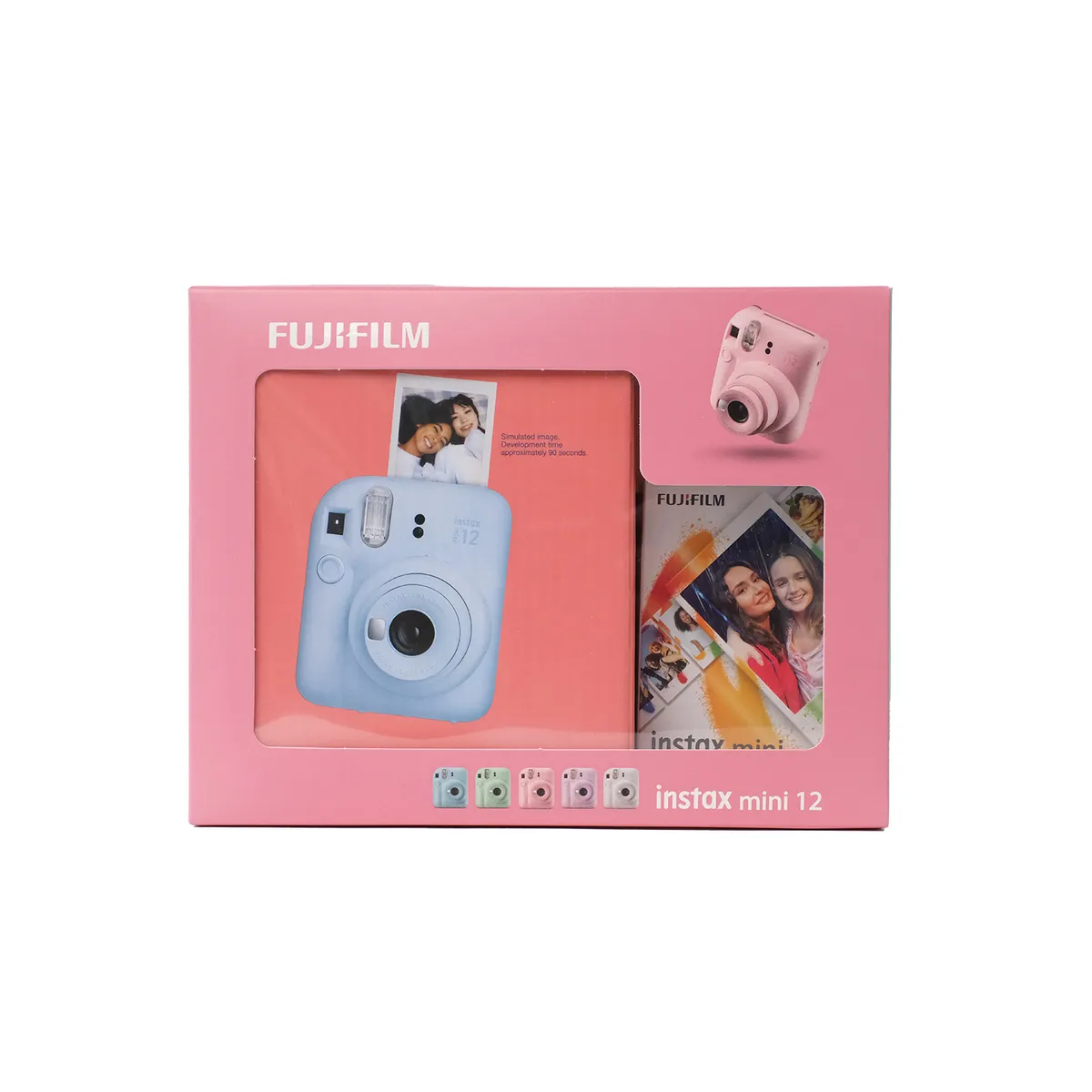 FUJIFILM - KIT INSTAX MINI 12 BLUE + FILM 10 DISEÑO SPRAY