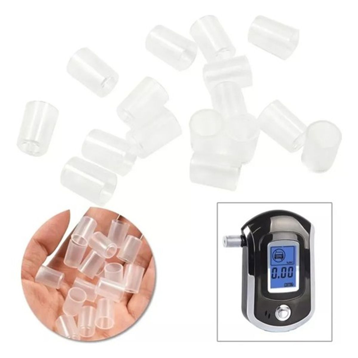 GENERICO - Pack 1000 Unidades Boquillas Para Alcoholímetro/Alcotest Modelo At6000