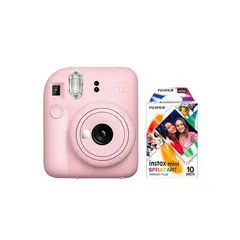 FUJIFILM - 15235 - KIT INSTAX MINI 12 PINK+ FILM 10 DISEÑO SPRAY