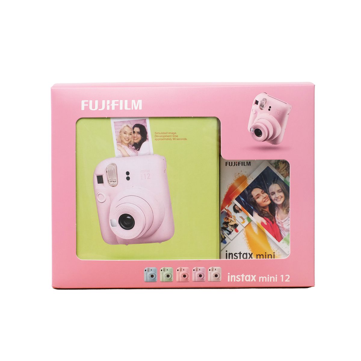 FUJIFILM - 15235 - KIT INSTAX MINI 12 PINK+ FILM 10 DISEÑO SPRAY