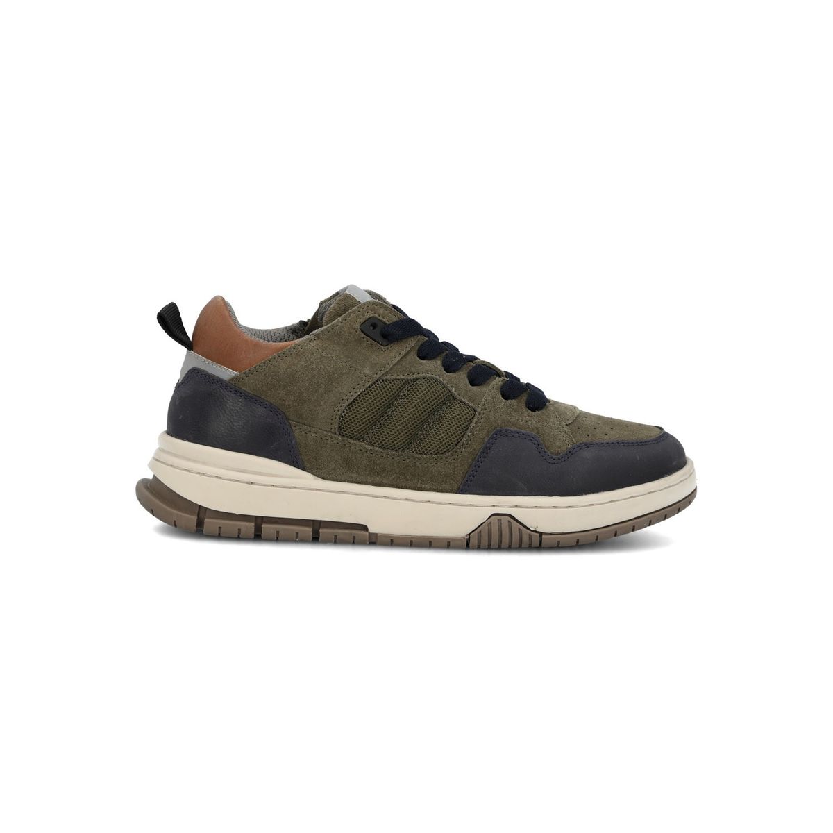 HUSH PUPPIES - Zapatilla Cuero Niño Cameo Verde HUSH PUPPIES