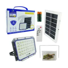 GENERICO - Proyector Solar LED 500 Watt Con Panel Solar En PVC De 80 LED Modelo ZY500 Con Control