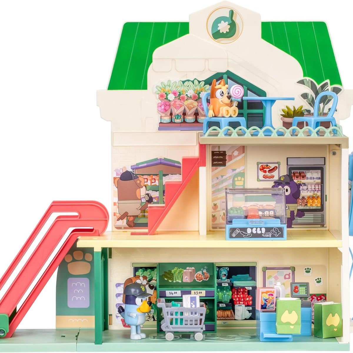 BLUEY - Bluey y Bingo - Juego de supermercado