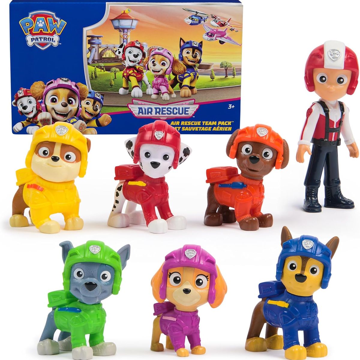 PAW PATROL - PAW Patrol Air Rescue Pack de Figuras 7 Piezas