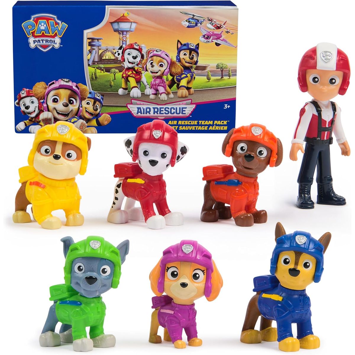 PAW PATROL - PAW Patrol Air Rescue Pack de Figuras 7 Piezas
