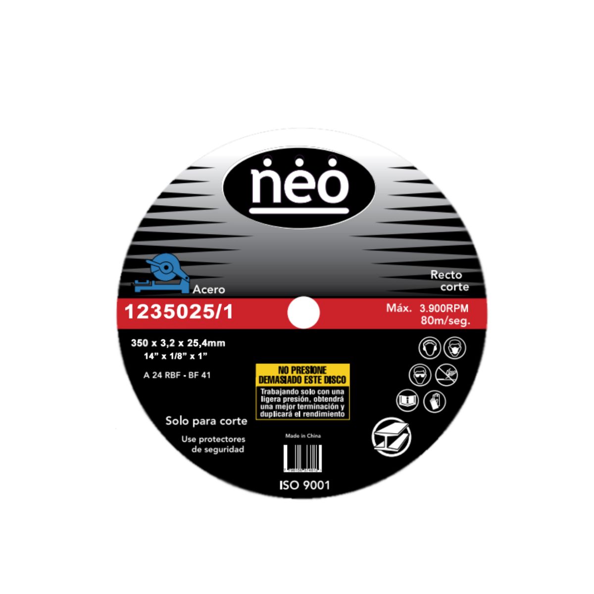 NEO - DISCO CORTE METAL 1/4 GENERICO  32MM