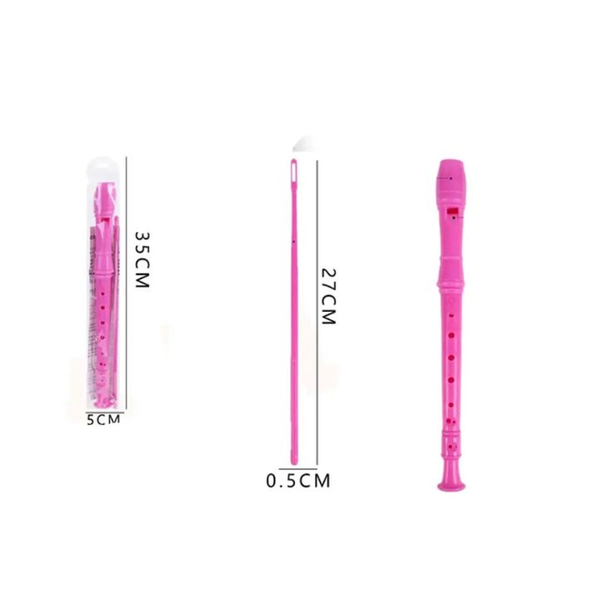 GENERICO - Flauta Dulce Fucsia 27cm