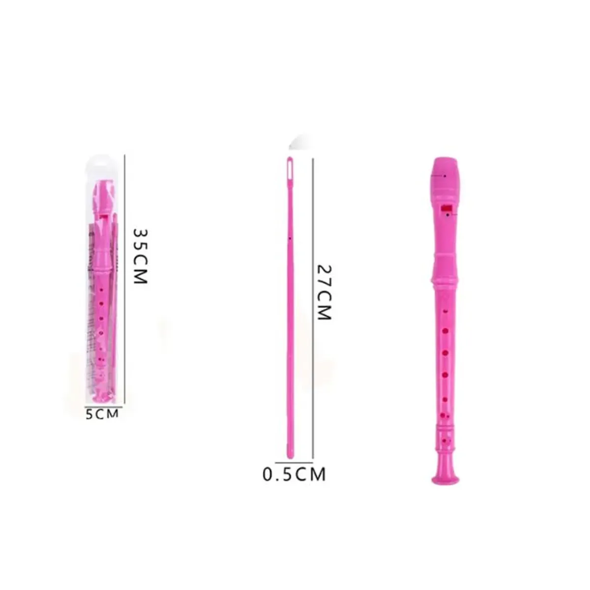 GENERICO - Flauta Dulce Fucsia 27cm