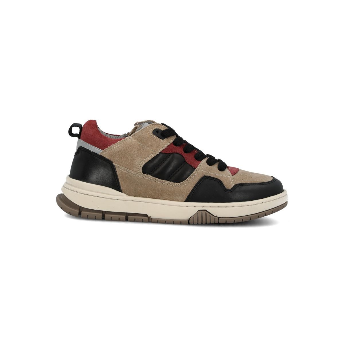 HUSH PUPPIES - Zapatilla Cuero Niño Cameo Gris HUSH PUPPIES