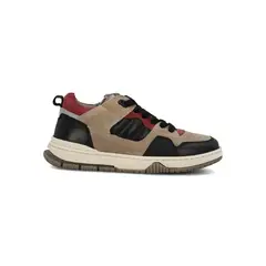 HUSH PUPPIES - Zapatilla Cuero Niño Cameo Gris
