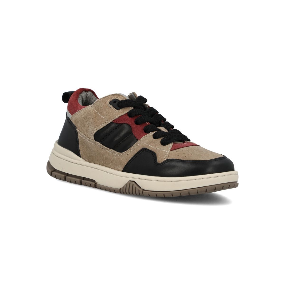 HUSH PUPPIES - Zapatilla Cuero Niño Cameo Gris HUSH PUPPIES