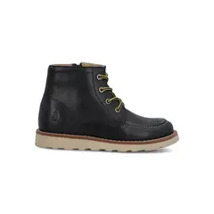 HUSH PUPPIES - Botin Cuero Niño Bruma Azul