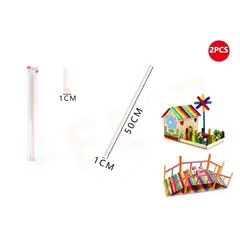 GENERICO - Palos de Maqueta circular 50x1cm 2pcs