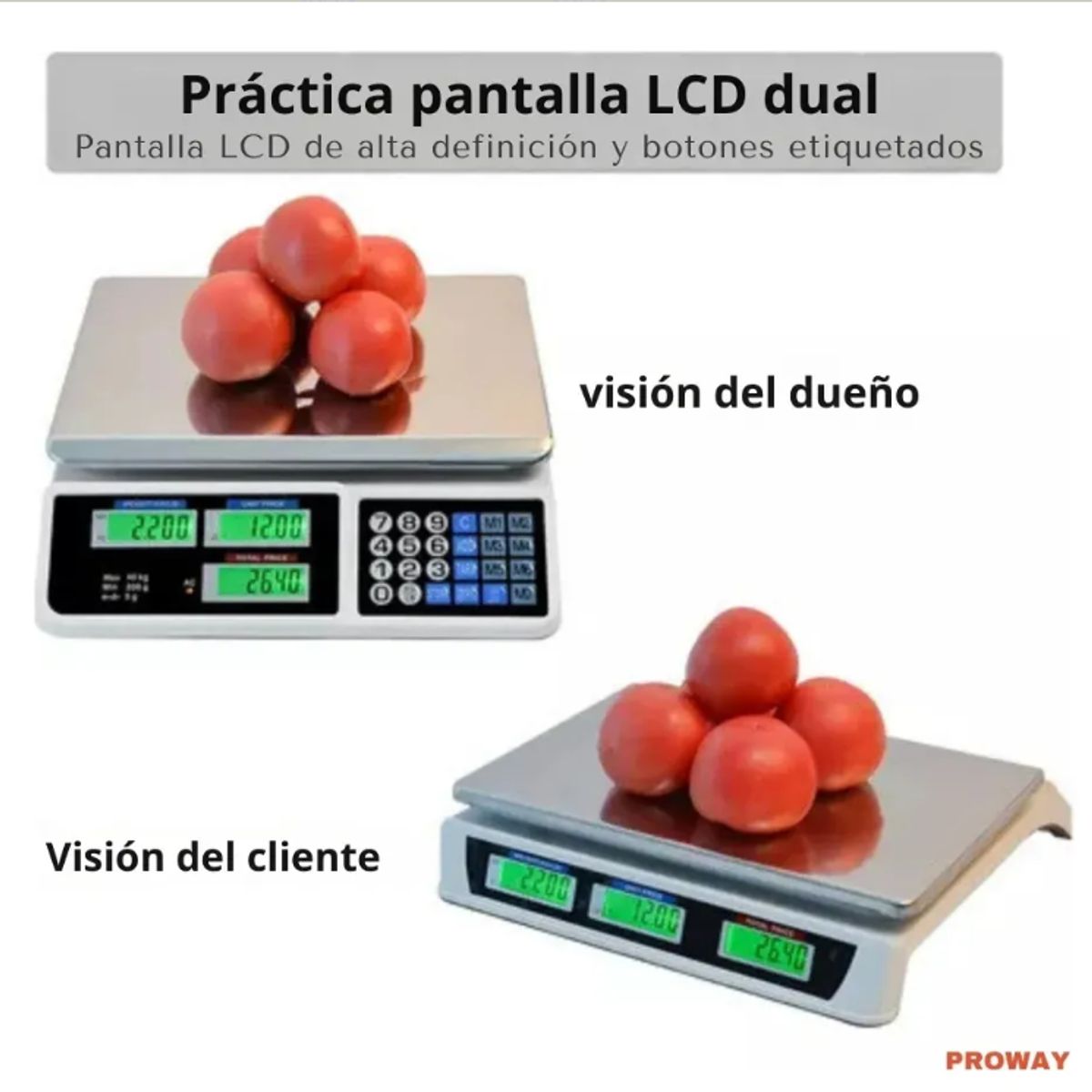 GENERICO - Balanza Pesa Digital 40 Kilos Recargable Negocio Electrónica Almacén