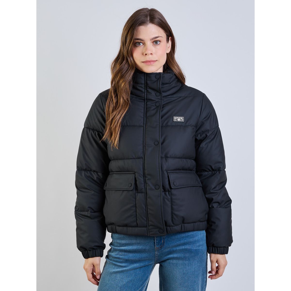 RIP CURL - Parka Desert Sand Negro Mujer Rip Curl