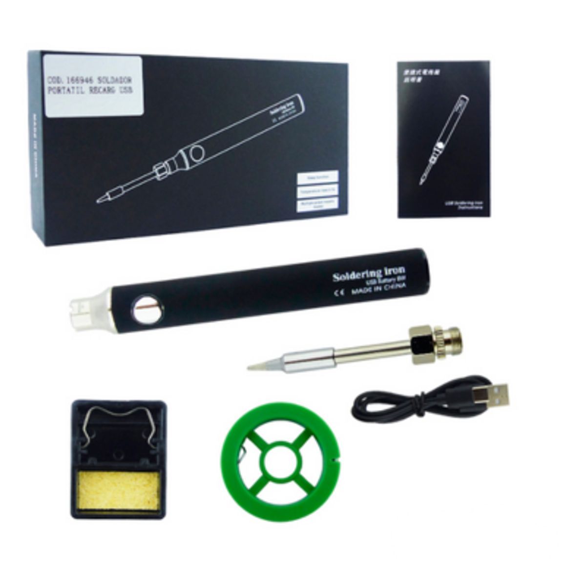 GENERICO - Soldador Inalambrico De 8 Watt Recargable USB Type-C