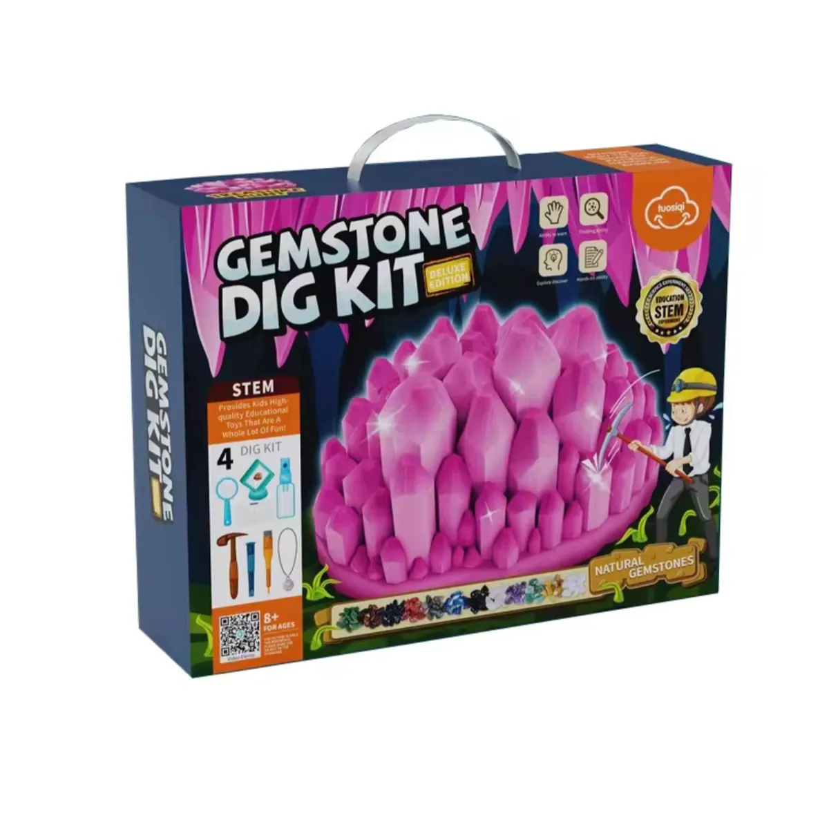 GENERICO - Juego de Excavación Piedras Preciosas Juguete Científico