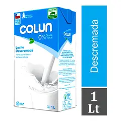COLUN - Pack Leche Descremada 12 Un De 1 L