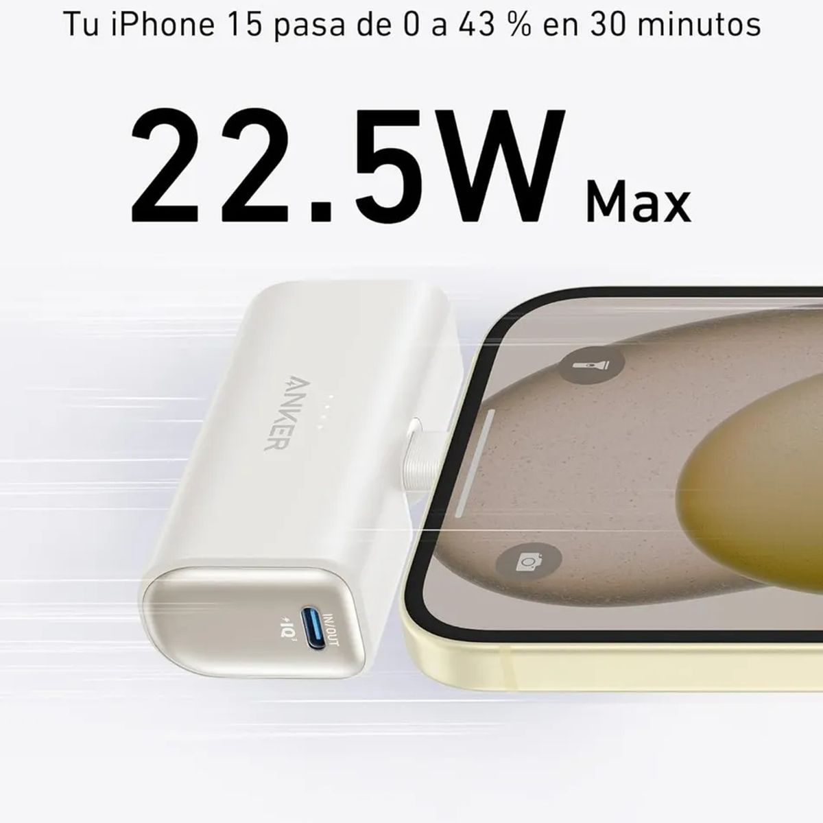 ANKER - Cargador Portátil Power Bank Anker Nano 5000mah 225w