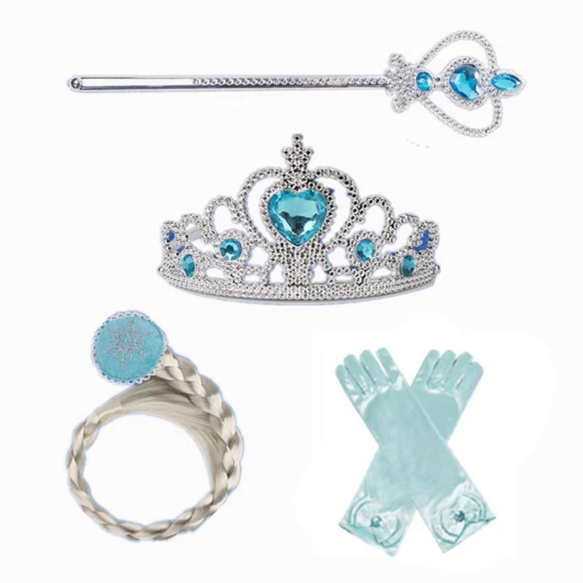 GENERICO - Disfraz Princesa  Accesorios  Celeste