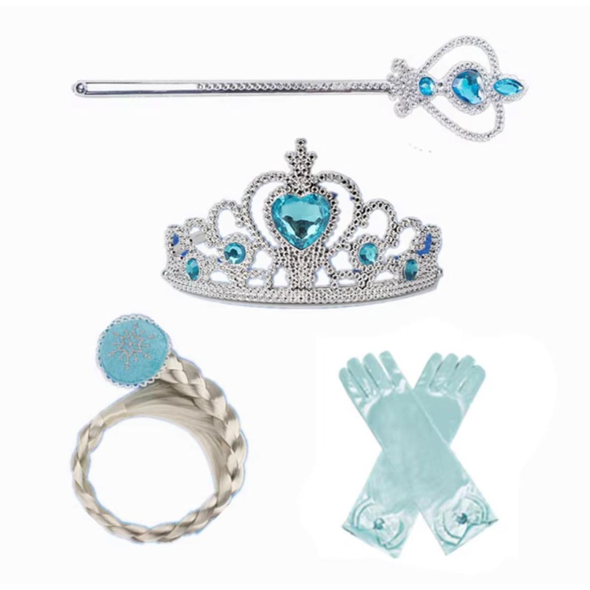 GENERICO - Disfraz Princesa  Accesorios  Celeste