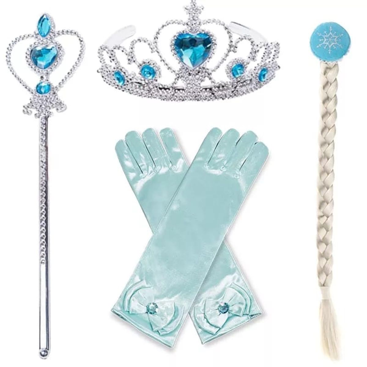 GENERICO - Disfraz Princesa  Accesorios  Celeste