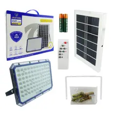 GENERICO - Proyector Solar LED 2000 Watt Con Panel Solar En PVC De 160 LED Con Control