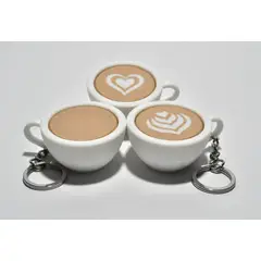 GENERICO - Figura Clicker Café con leche (pack 3 un)
