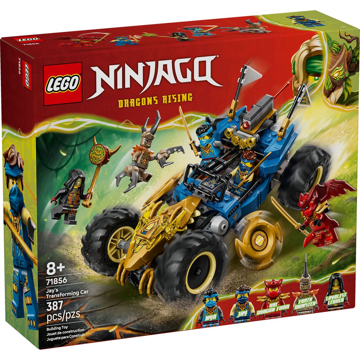LEGO - LEGO AUTO TRANSFORMABLE DE JAY NINJAGO 71856