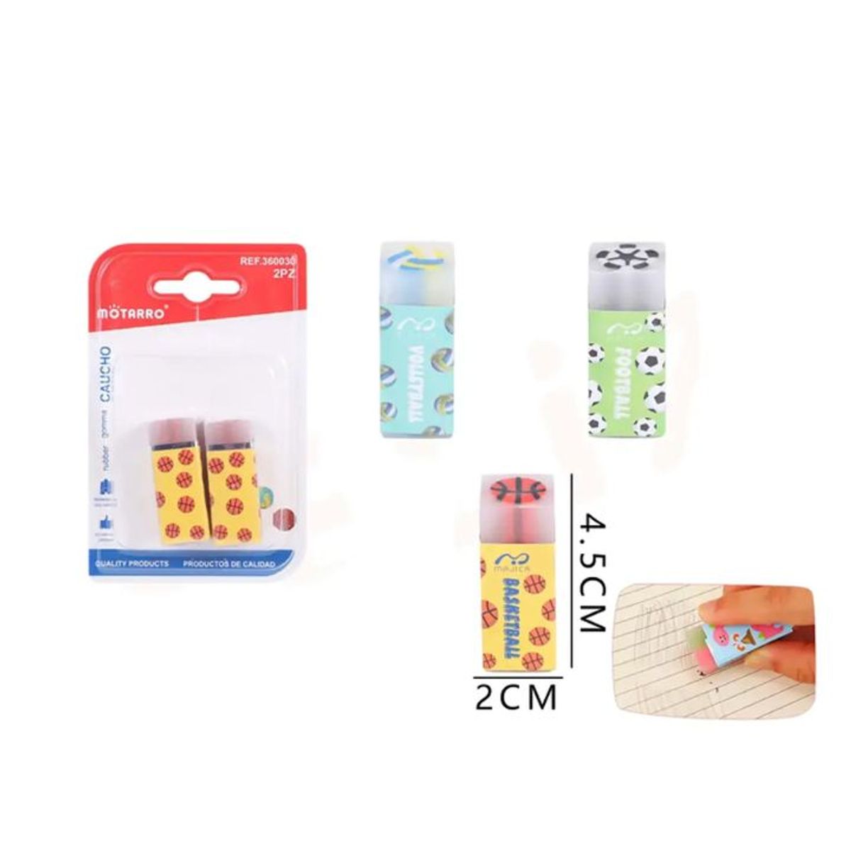 GENERICO - Goma Deportes v45x2cm 2pcs