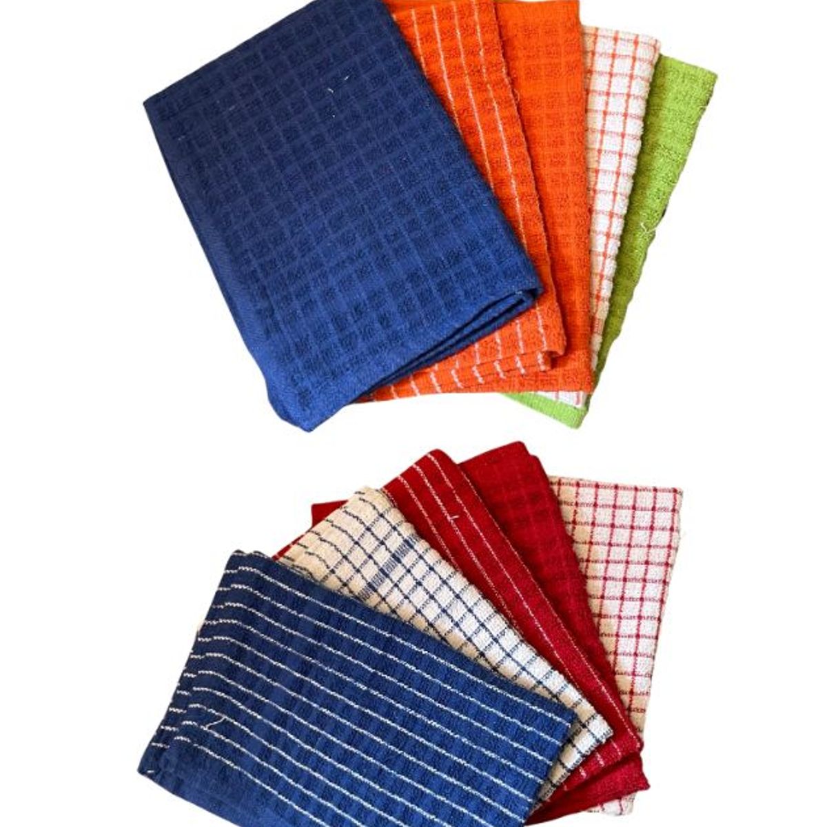 GENERICO - Pack 10 Paños de Cocina algodon Indio 34x48 cm