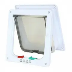 GENERICO - Puerta Exterior Pequeña Para Perro Gato Mascota