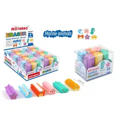 GENERICO - Goma de Borrar Océano 6pcs 5cm