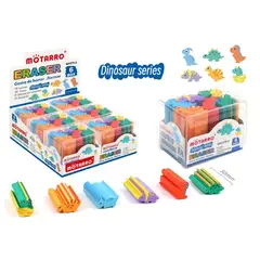 GENERICO - Goma de Borrar Dinosaurio 6pcs 5cm