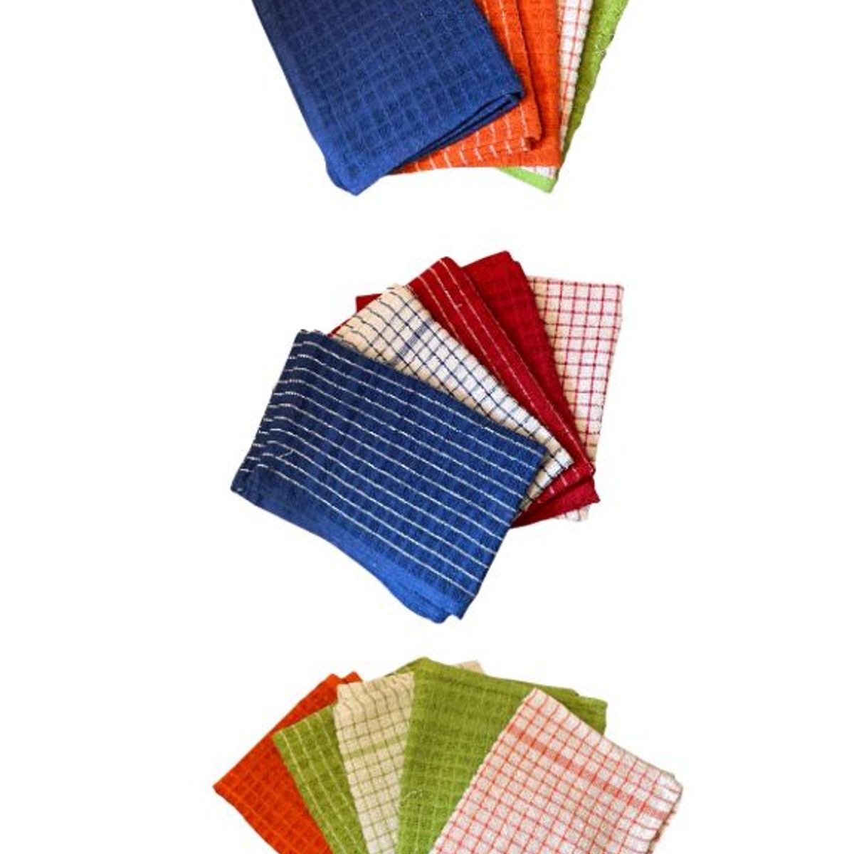 GENERICO - Pack 15 Paños de Cocina algodon Indio 34x48 cm