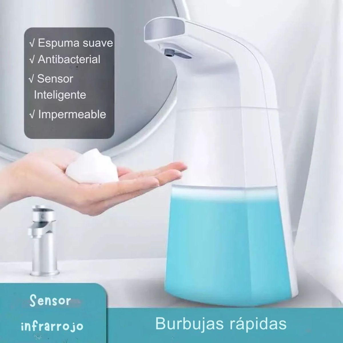 MOVI - DISPENSADOR AUTOMATICO DE JABON CON SENSOR