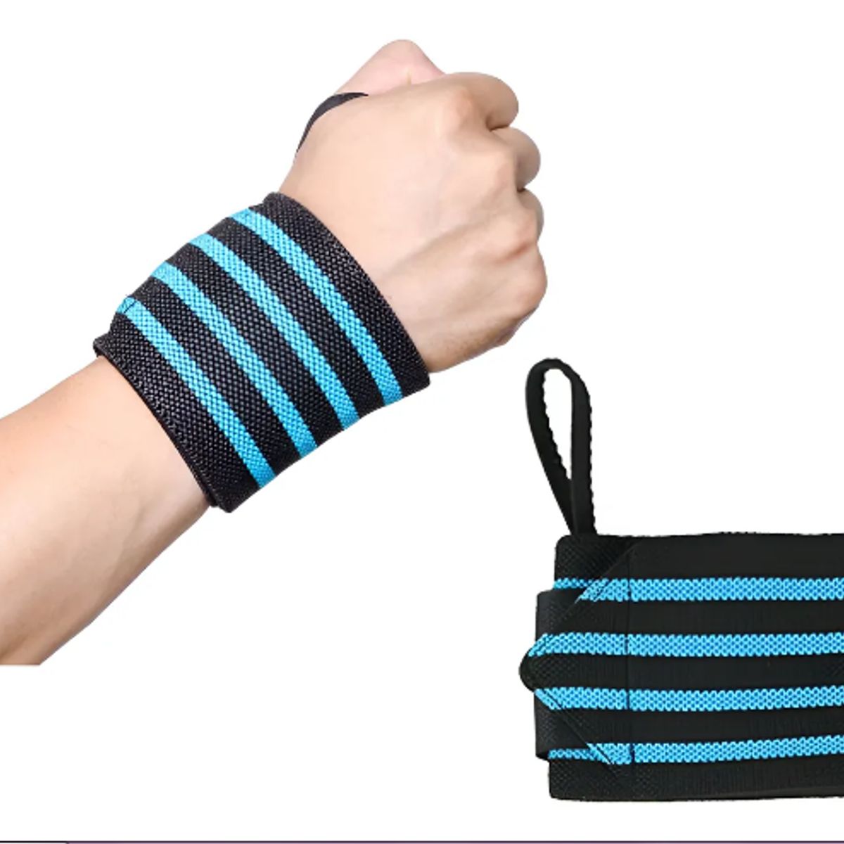 GENERICO - Muñequeras Elásticas Ajustable Deportiva Pesas Gym Crossfit