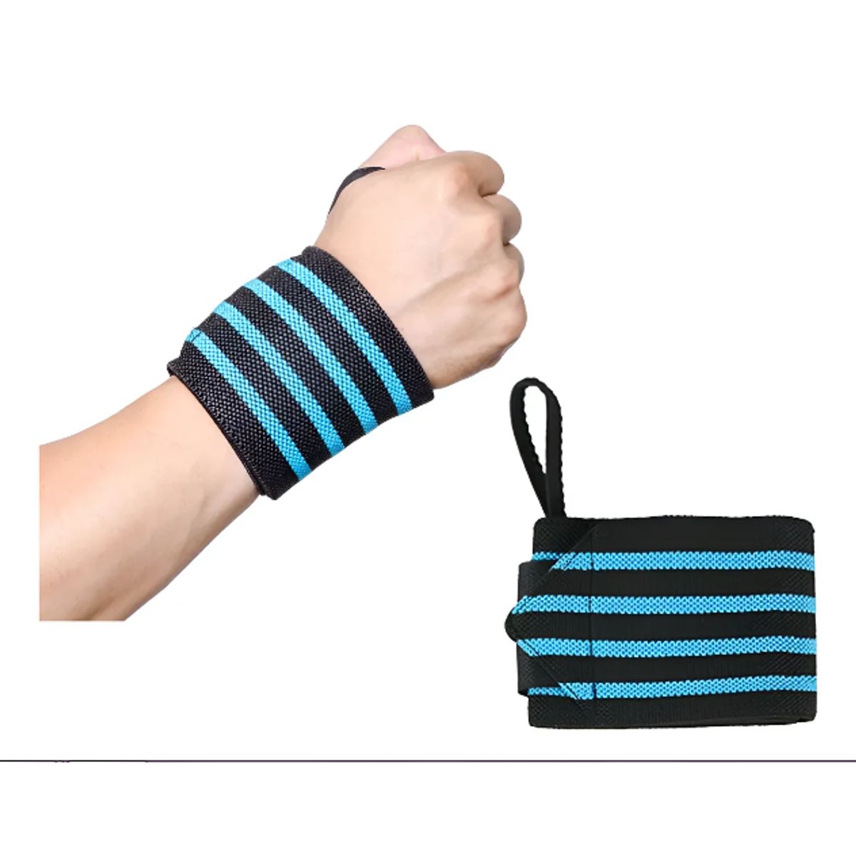 GENERICO - Muñequeras Elásticas Ajustable Deportiva Pesas Gym Crossfit