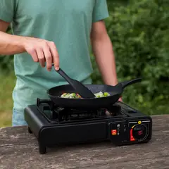 MOVI - COCINILLA DE 1PLATO CAMPING CON MALETA PARA GAS Y GAS BUTANO