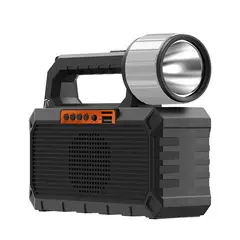 GENERICO - LINTERNA Y RADIO DE EMERGENCIA SOLAR PORTATIL + AMPOLLETAS