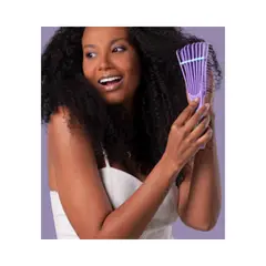 GENERICO - Cepillo Caracol Dompel Ondulada Rizada y afro Rosa Oscuro