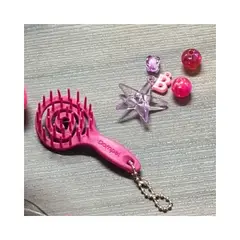 GENERICO - Cepillo Favo Redondo Para cabellos de liso a Crespos Rosa Oscuro