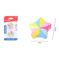 GENERICO - Goma de Borrar Estrella 2pcs 4x4cm