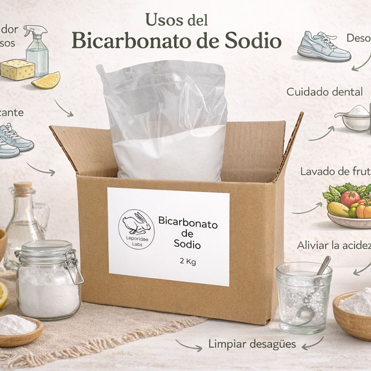 GENERICO - Bicarbonato de sodio 2 Kilos