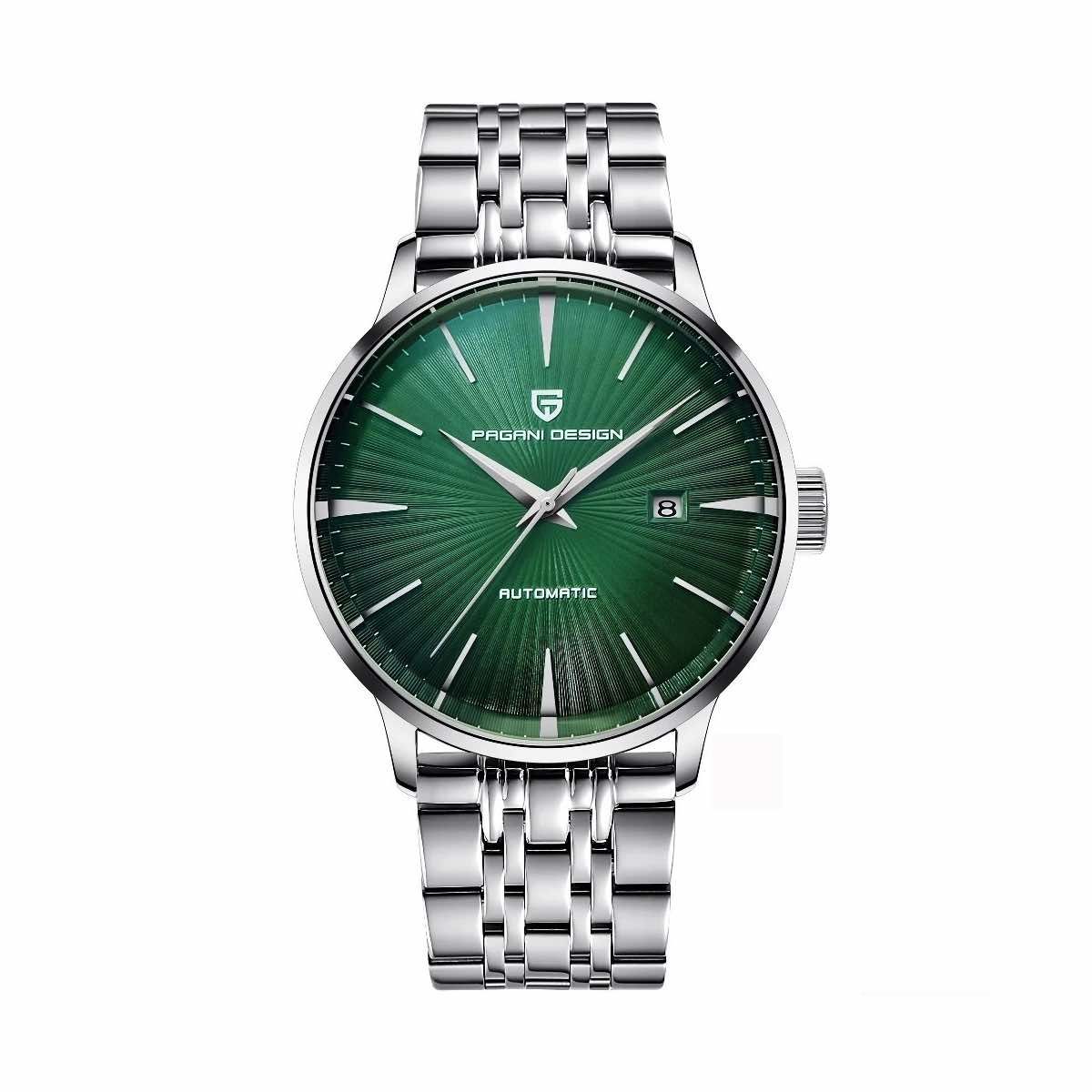 PAGANI - Reloj Pagani Design Automático Presage 43mm - Verde con Correa Acero Inoxidable