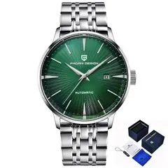 PAGANI - Reloj Design Automático Presage 43mm - Verde con Correa Acero Inoxidable