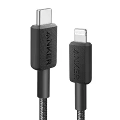 ANKER - Cable USB-C a Lightning Carga Rápida 60W 1m Negro